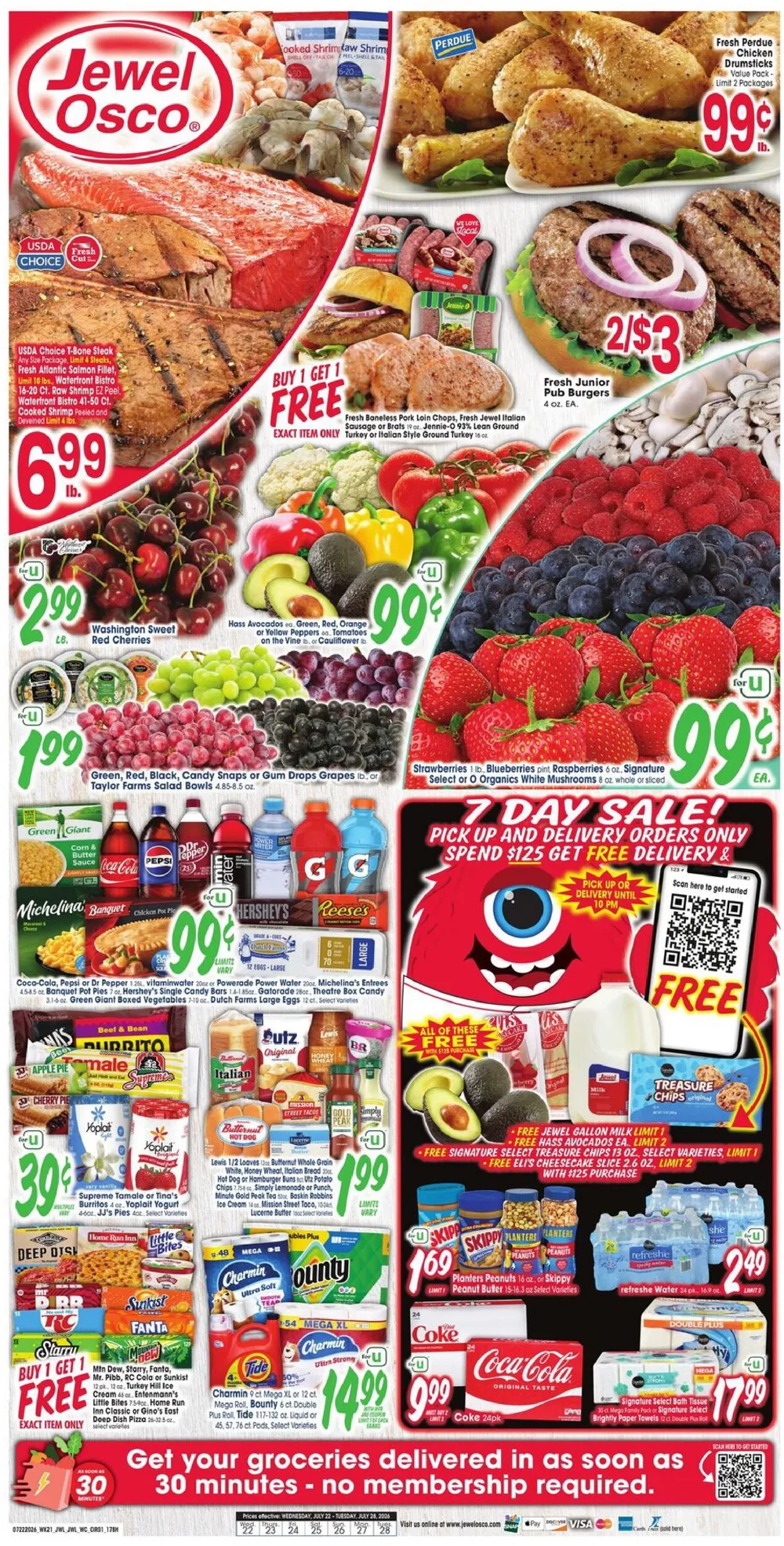 Jewel Osco Weekly Ad Deals July 22 - 28, 2026 - Image 1 July 22 - 28