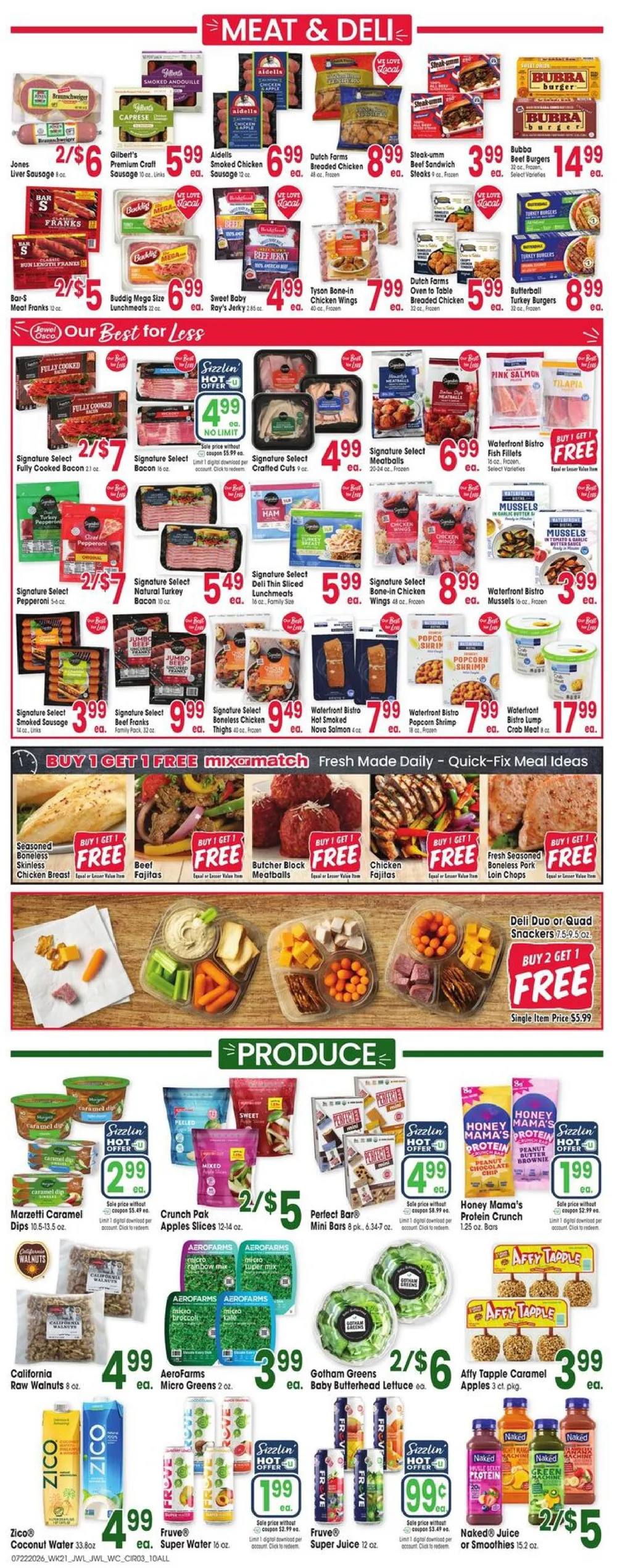 Jewel Osco Weekly Ad Deals July 22 - 28, 2026 - Image 1 July 22 - 28