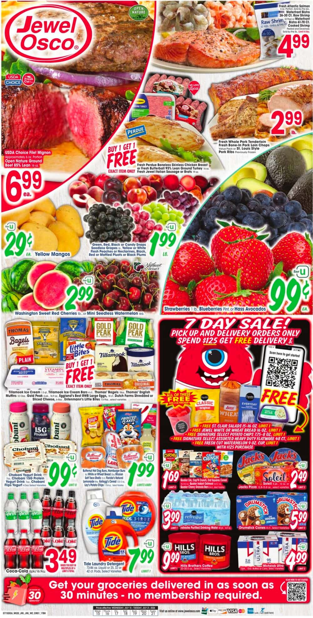 Jewel Osco Weekly Ad Deals July 22 - 28, 2026 - Image 1 July 15 - 21