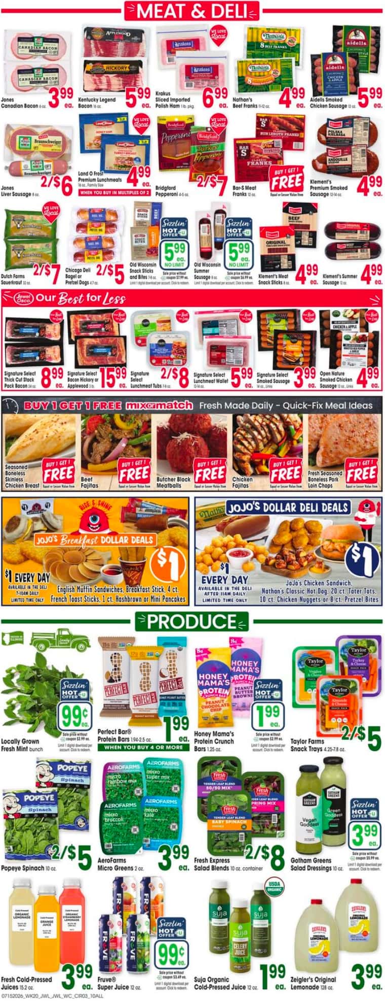 Jewel Osco Weekly Ad Deals July 22 - 28, 2026 - Image 1 July 15 - 21