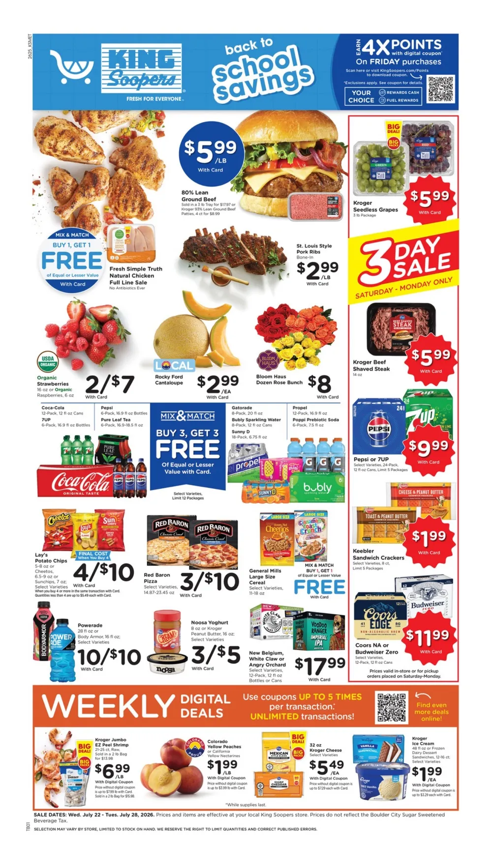 King Soopers Weekly Ad Deals July 22 - 28, 2026 - Image 1 July 22 - 28