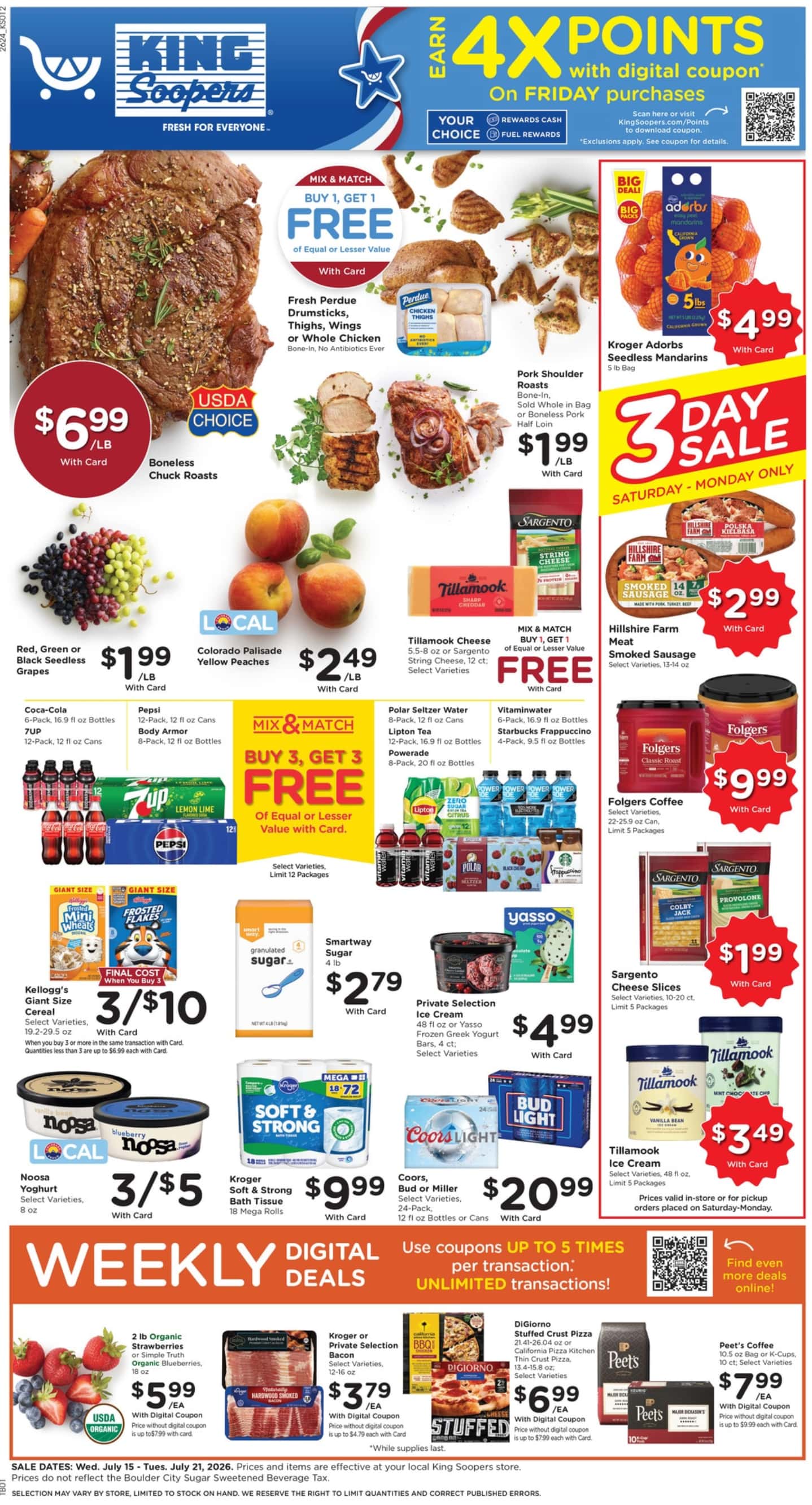 King Soopers Weekly Ad Deals July 22 - 28, 2026 - Image 1 July 15 - 21