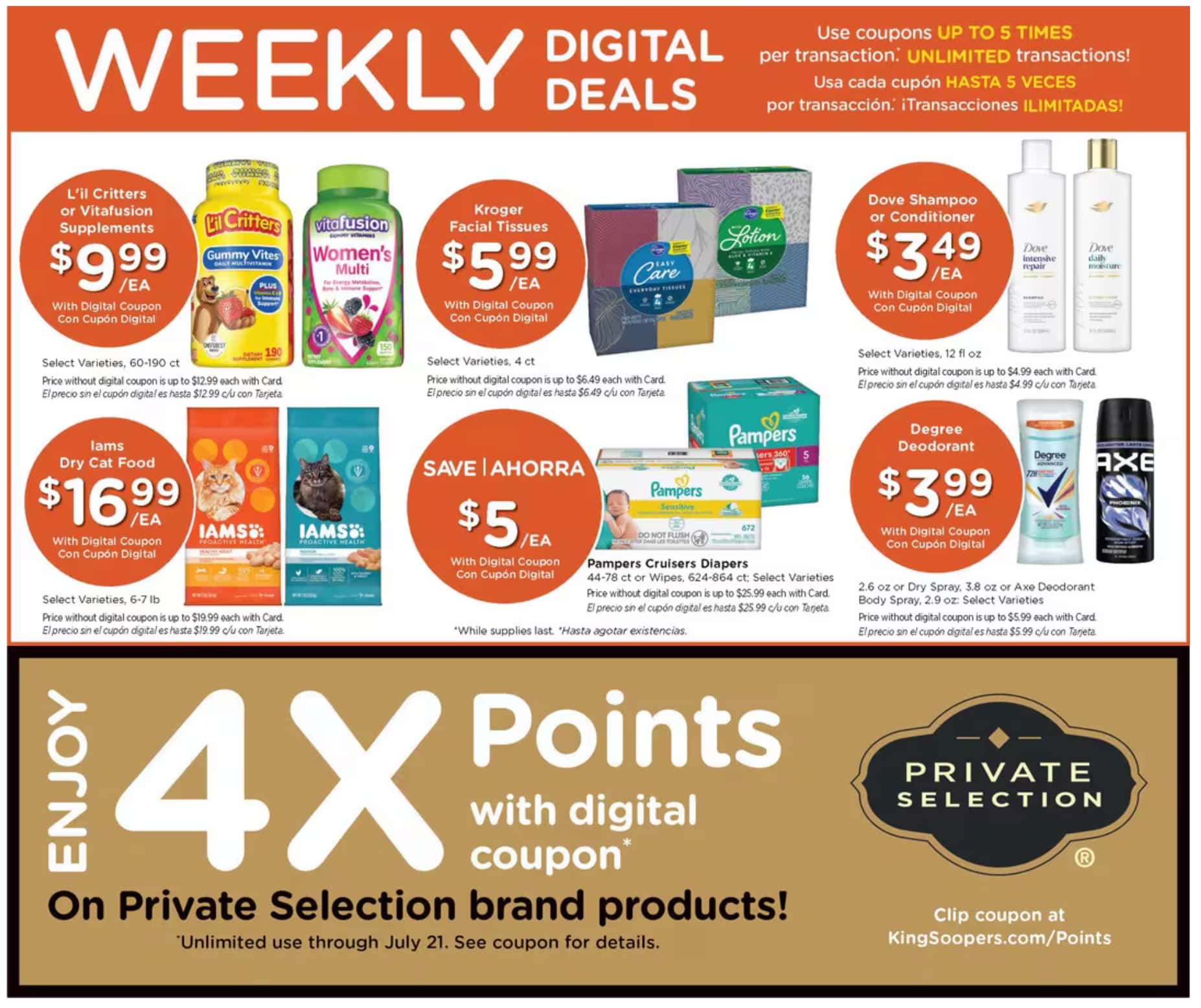 King Soopers Weekly Ad Deals July 22 - 28, 2026 - Image 1 July 15 - 21