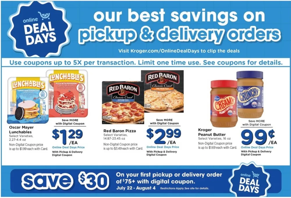 Kroger Weekly Ad Deals July 29 - August 4, 2026 - Image 1 July 22 - 28
