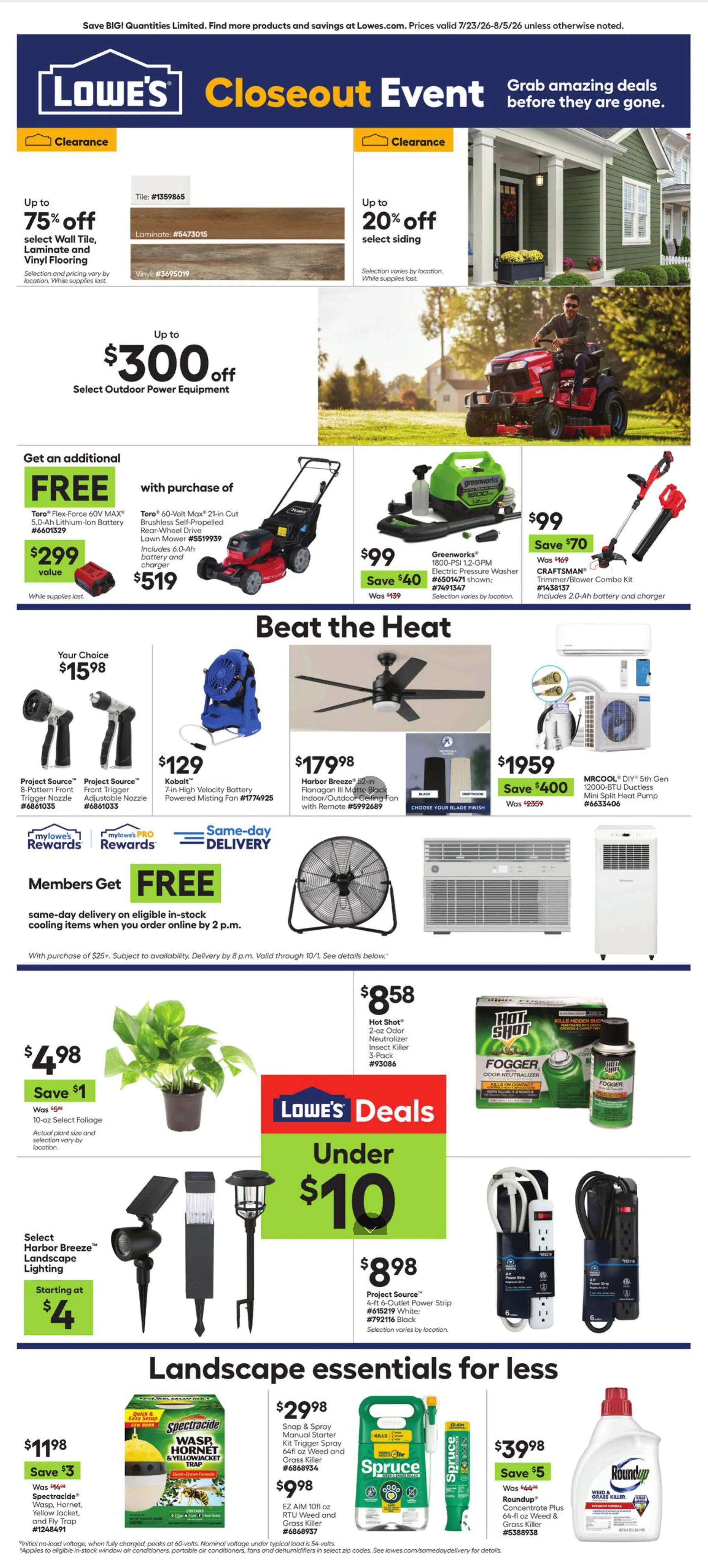 Lowe'S Weekly Ad July 23 - August 5, 2026 - Image 1 July 23 - August 5