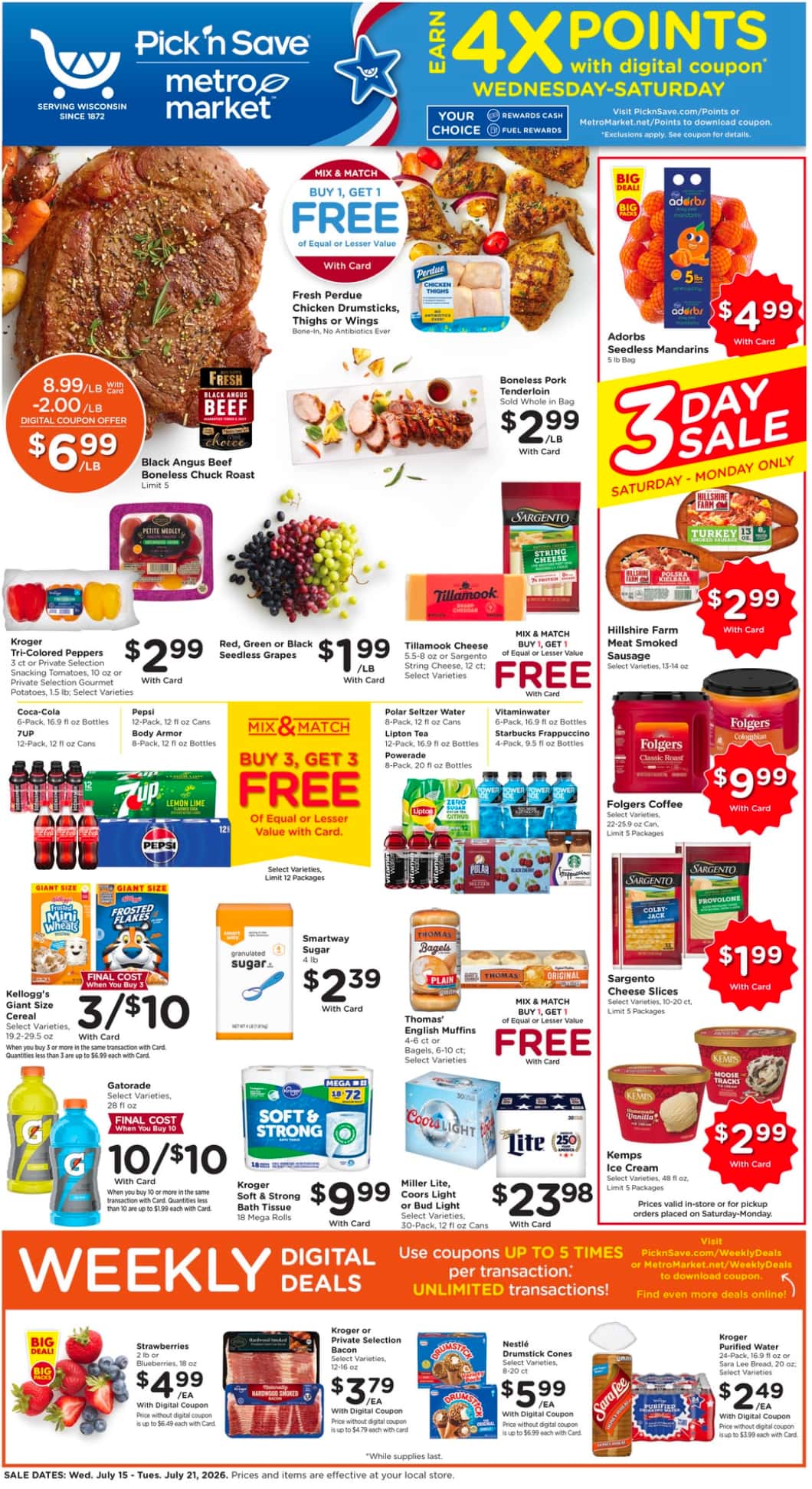 Pick N Save Weekly Ad Deals July 15 - 21, 2026 - Image 1 July 15 - 21