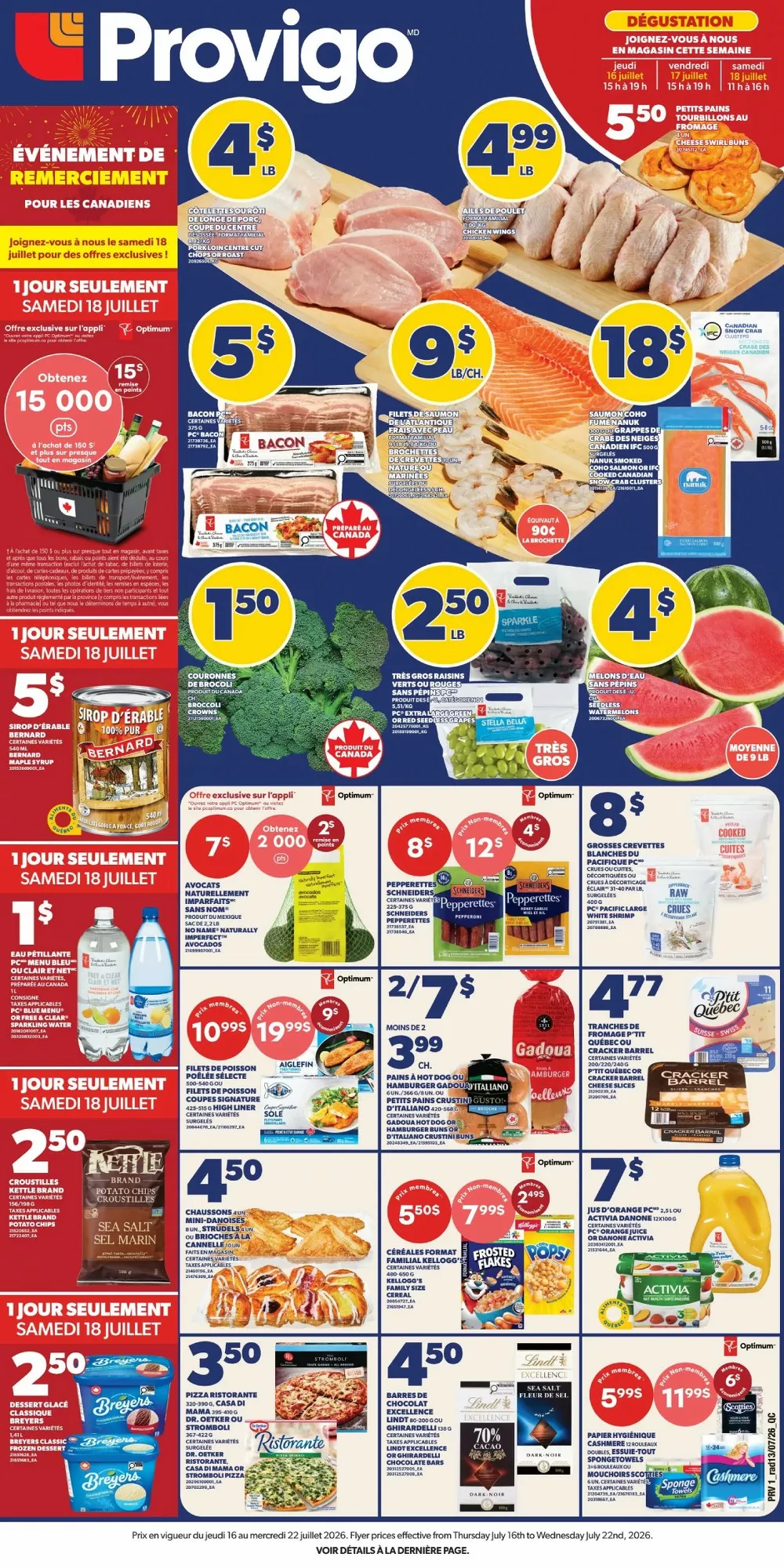 Provigo Flyer July 16 – 22, 2026 - Image 1 July 16 - 22