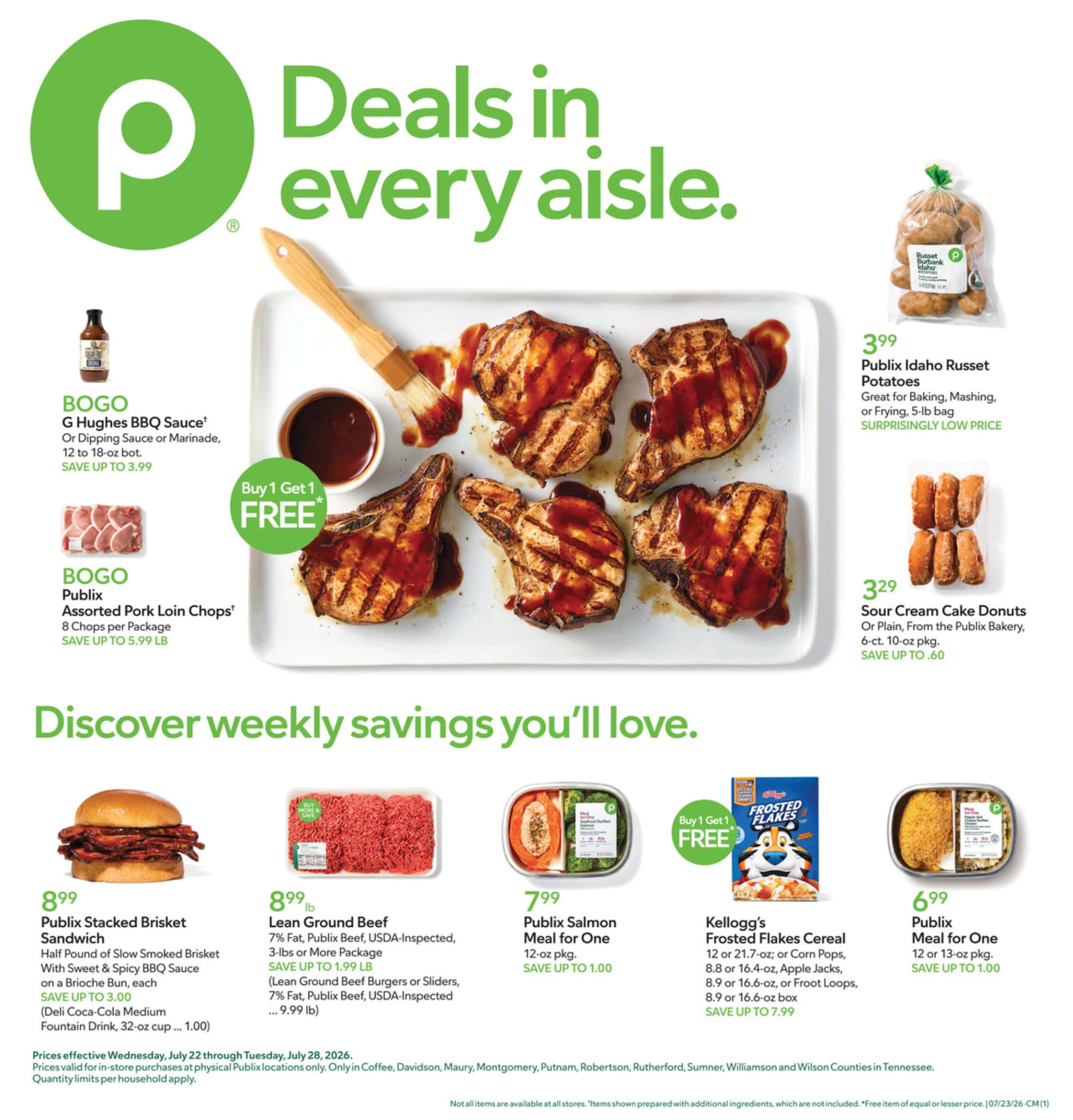 Publix Weekly Ad Deals July 22 - 28, 2026 - Image 1 July 22 - 28