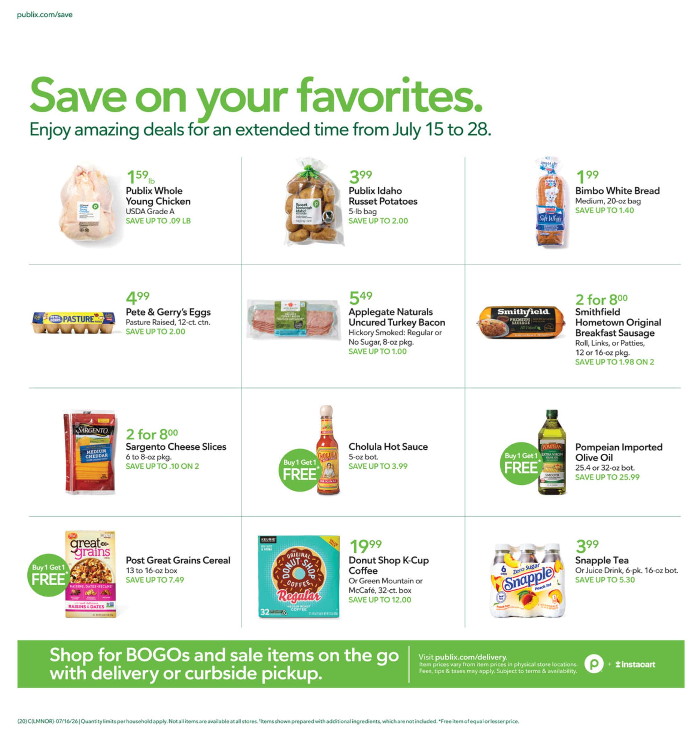 Publix Weekly Ad Deals July 22 - 28, 2026 - Image 1 July 22 - 28