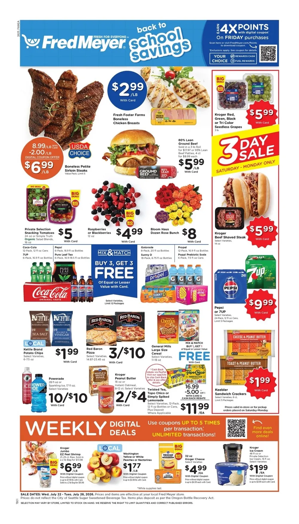 Fred Meyer Weekly Ad Deals July 22 - 28, 2026 - Image 1 July 22 - 28