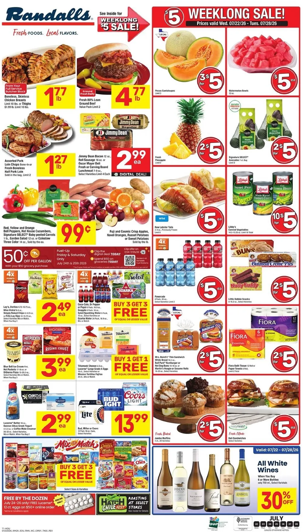 Randalls Weekly Ad Deals July 22 - 28, 2026 - Image 1 July 22 - 28