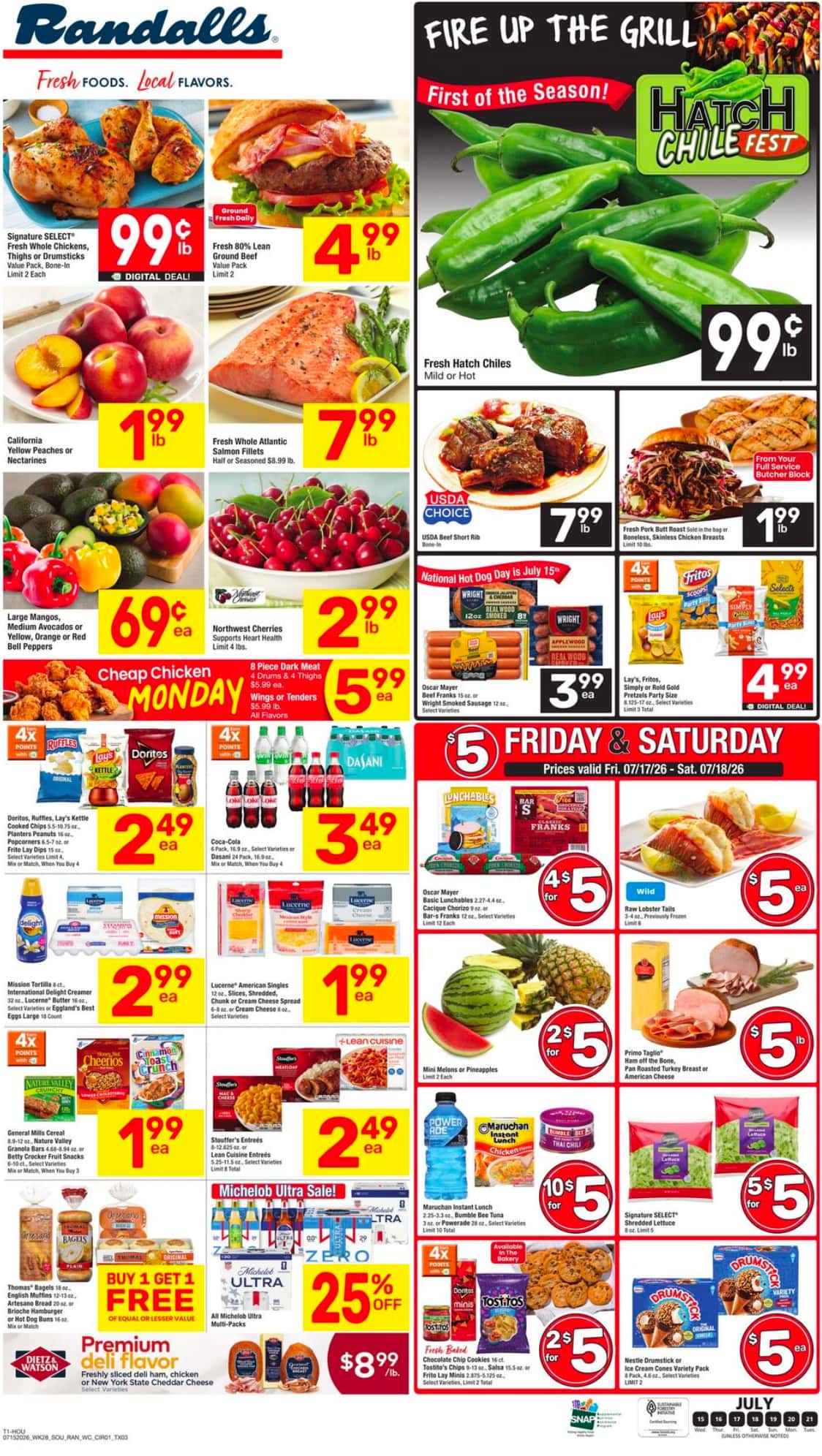 Randalls Weekly Ad Deals July 22 - 28, 2026 - Image 1 July 15 - 21