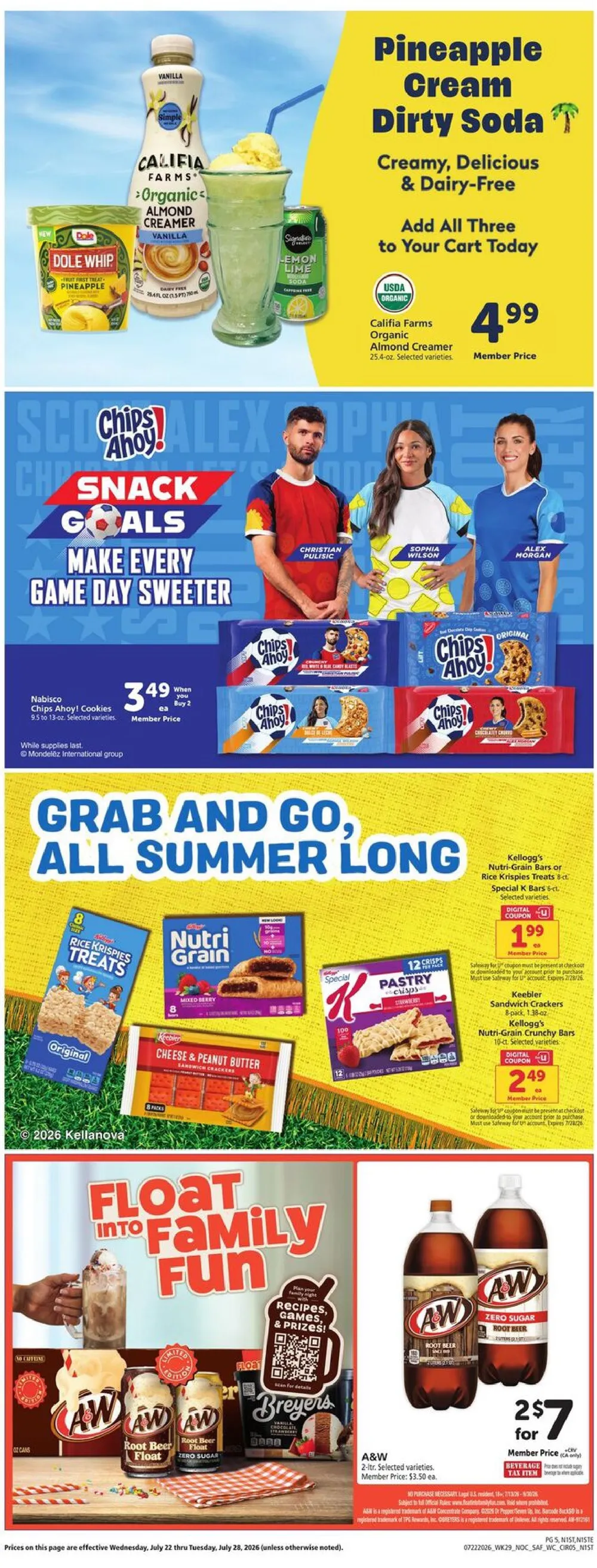 Safeway Weekly Ad Deals July 22 - 28, 2026 - Image 1 July 22 - 28