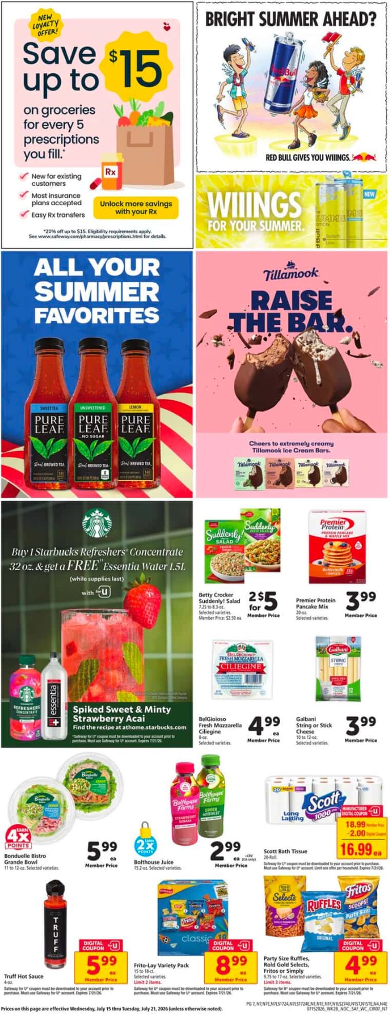 Safeway Weekly Ad Deals July 22 - 28, 2026 - Image 1 July 15 - 21