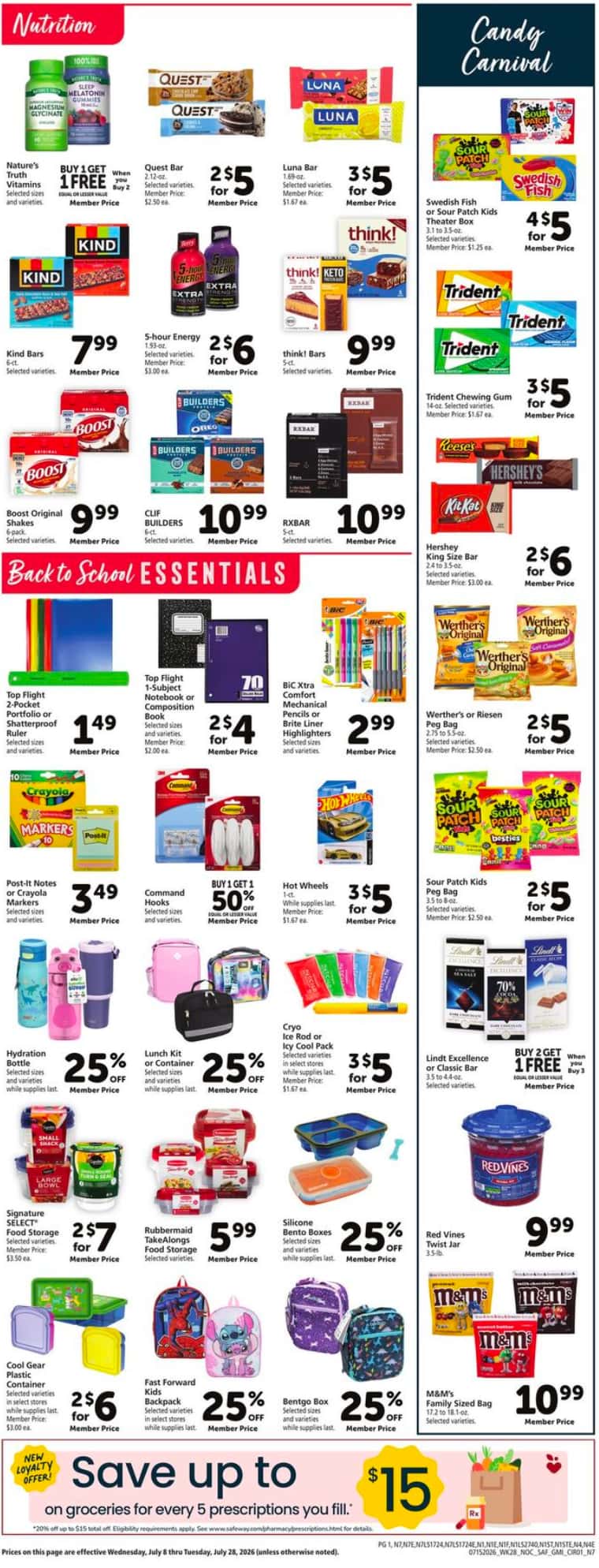 Safeway Weekly Ad Deals July 22 - 28, 2026 - Image 2 July 15 - 21