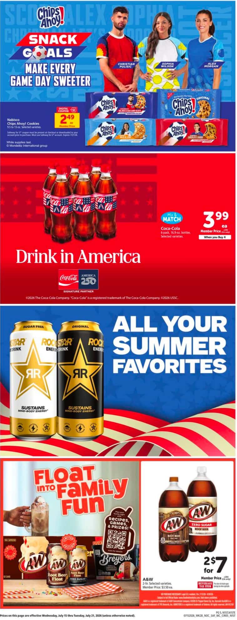 Safeway Weekly Ad Deals July 22 - 28, 2026 - Image 2 July 15 - 21