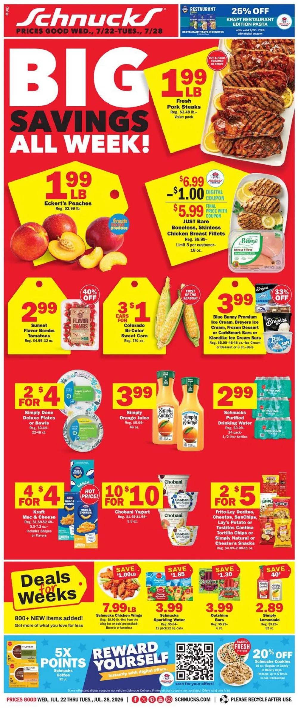 Schnucks Weekly Ad Deals July 22 - 28, 2026 - Image 1 July 22 - 28