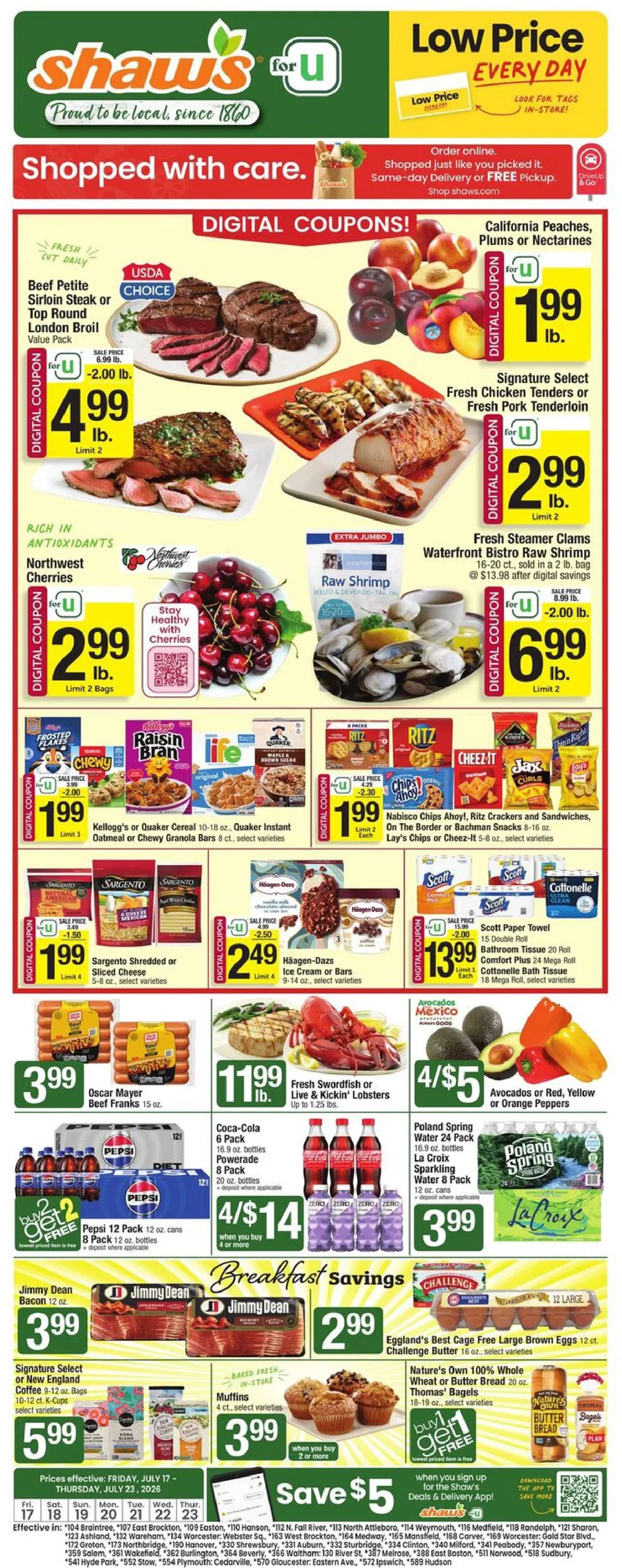 Shaw’s Weekly Ad Deals July 17 - 23, 2026 - Image 1 July 17 - 23
