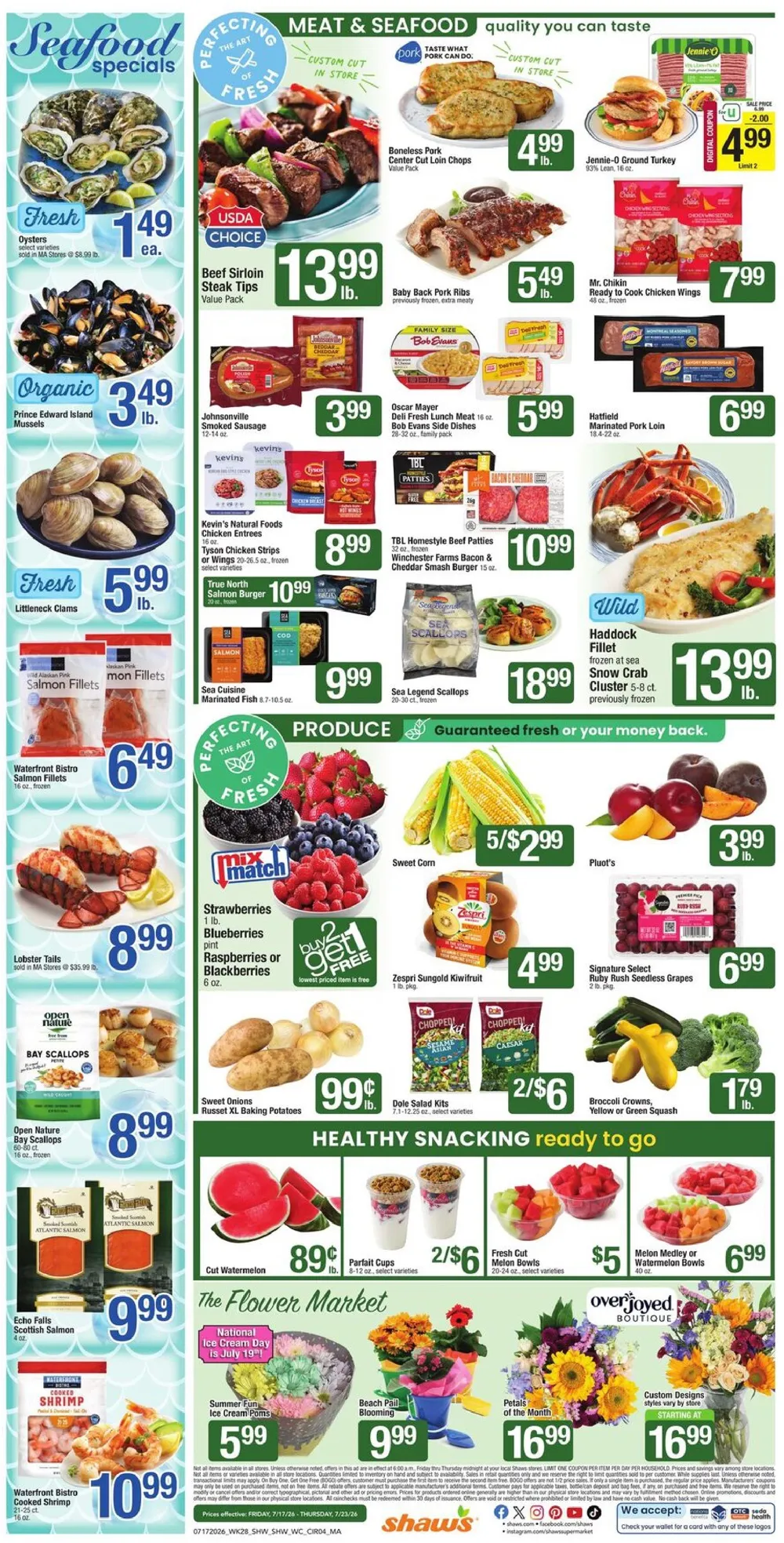 Shaw’s Weekly Ad Deals July 17 - 23, 2026 - Image 1 July 17 - 23