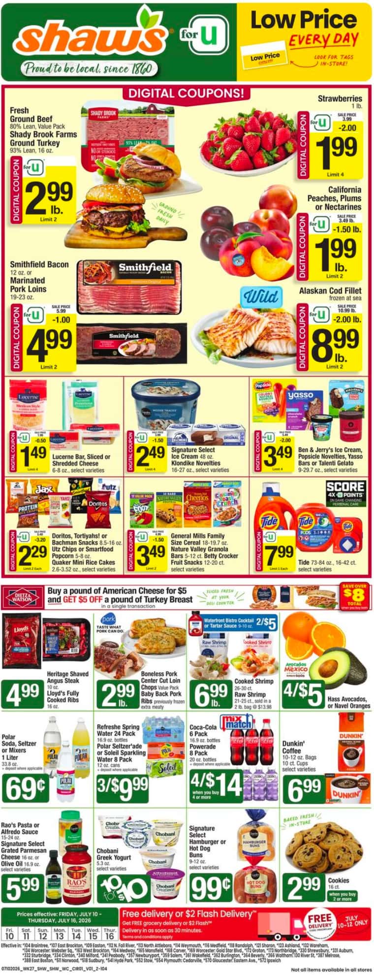 Shaw’s Weekly Ad Deals July 17 - 23, 2026 - Image 1 July 10 - 16