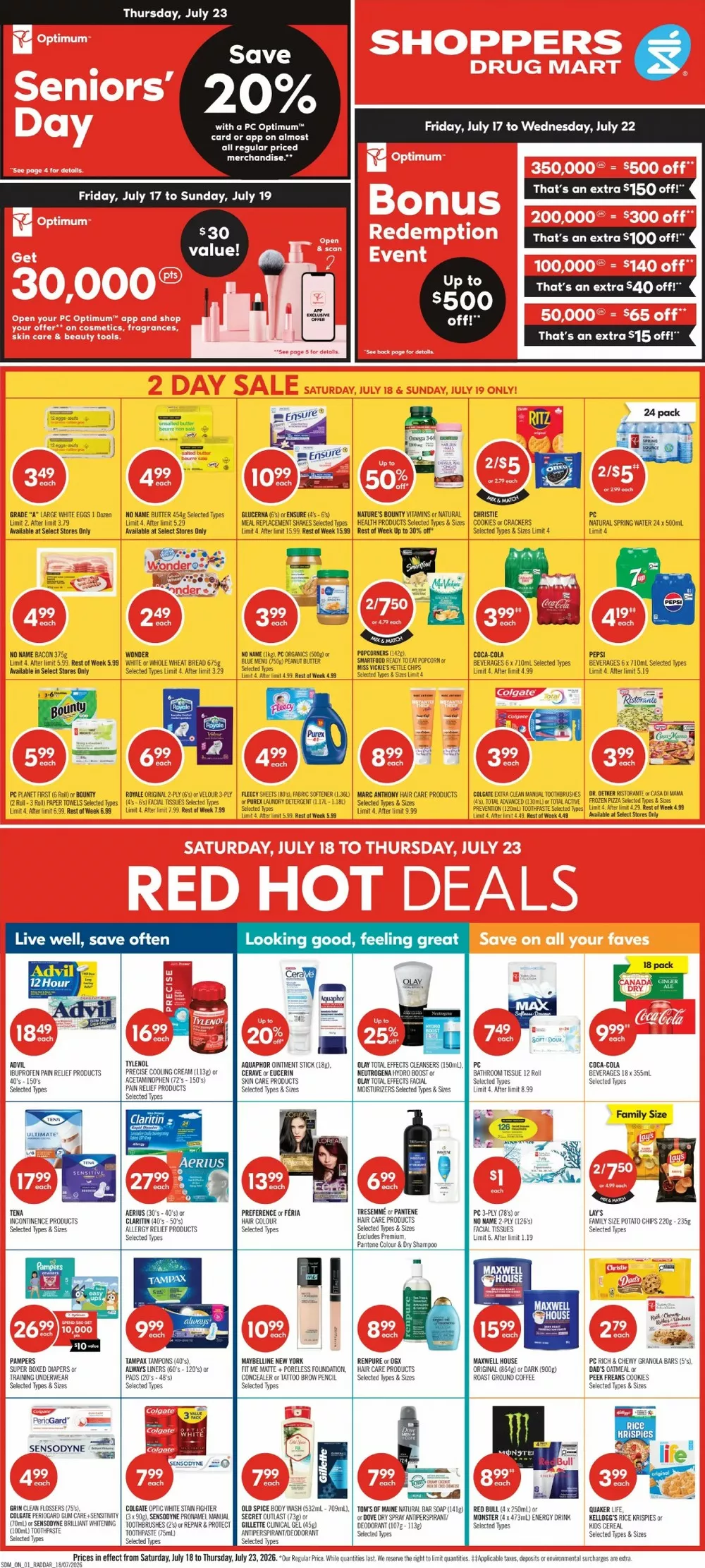 Shoppers Drug Mart Flyer July 18 - 24, 2026 - Image 1 July 18 - 24