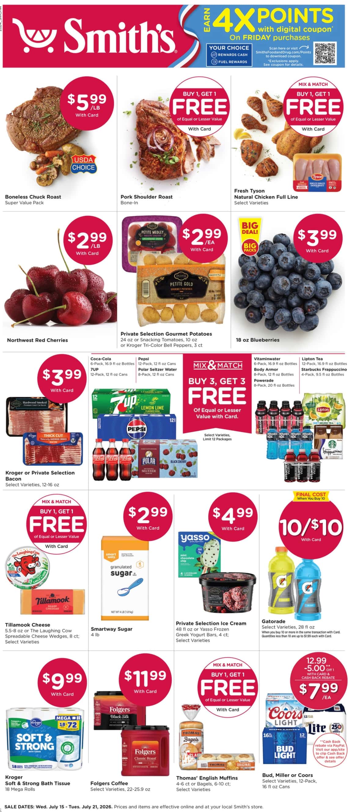Smith'S Weekly Ad Deals July 22 - 28, 2026 - Image 1 July 15 - 21