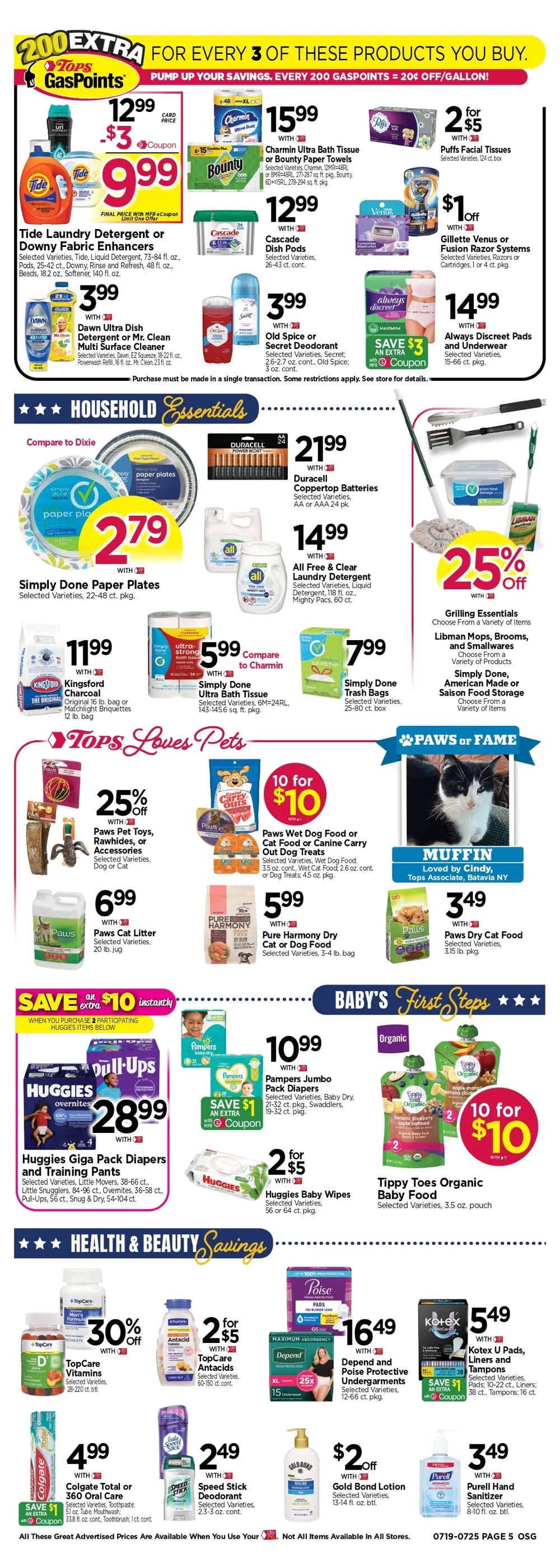Tops Weekly Ad Deals July 19 - 25, 2026 - Image 1 July 19 - 25