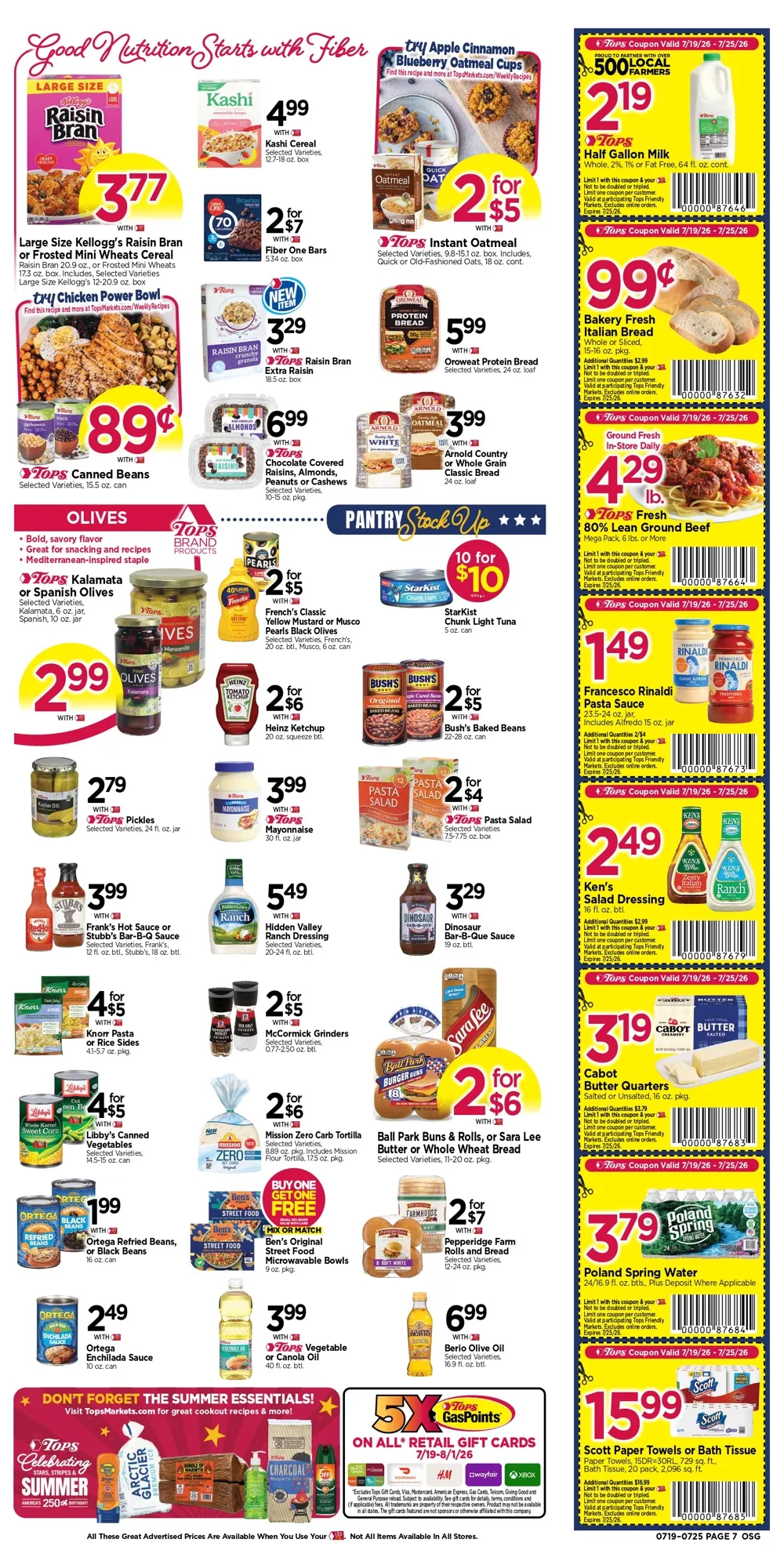 Tops Weekly Ad Deals July 19 - 25, 2026 - Image 1 July 19 - 25