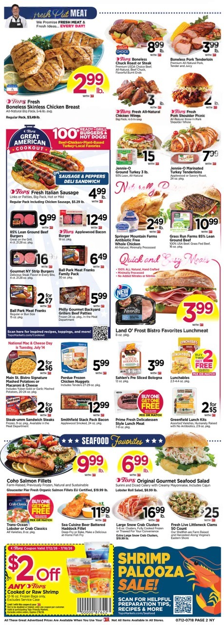 Tops Weekly Ad Deals July 19 - 25, 2026 - Image 2 July 12 - 18