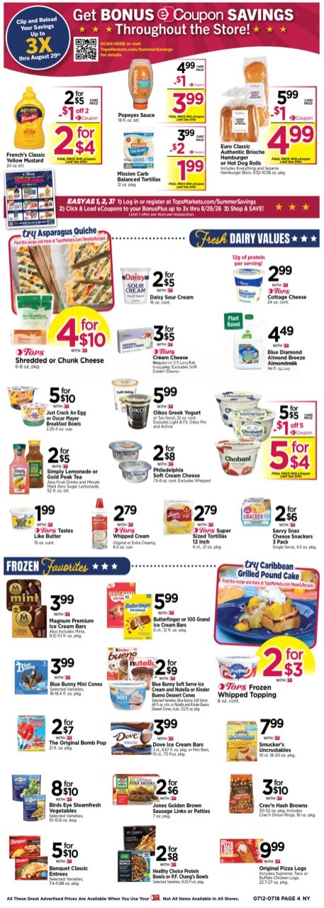 Tops Weekly Ad Deals July 19 - 25, 2026 - Image 2 July 12 - 18