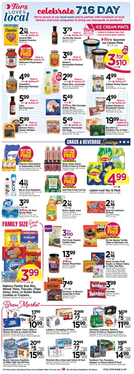 Tops Weekly Ad Deals July 19 - 25, 2026 - Image 2 July 12 - 18