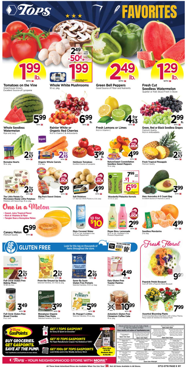 Tops Weekly Ad Deals July 19 - 25, 2026 - Image 2 July 12 - 18