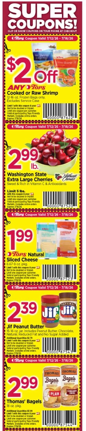 Tops Weekly Ad Deals July 19 - 25, 2026 - Image 1 July 12 - 18