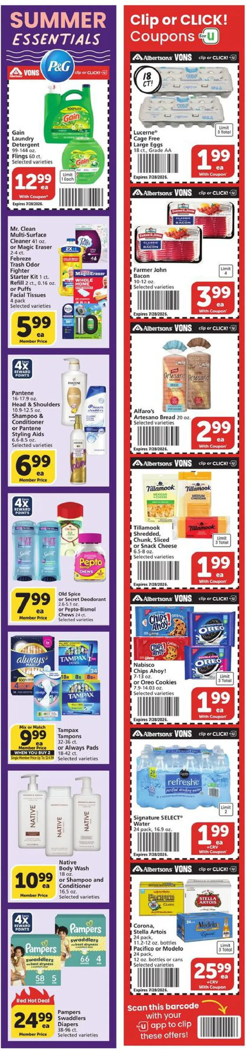 Vons Weekly Ad Deals July 22 - 28, 2026 - Image 2 July 22 - 28