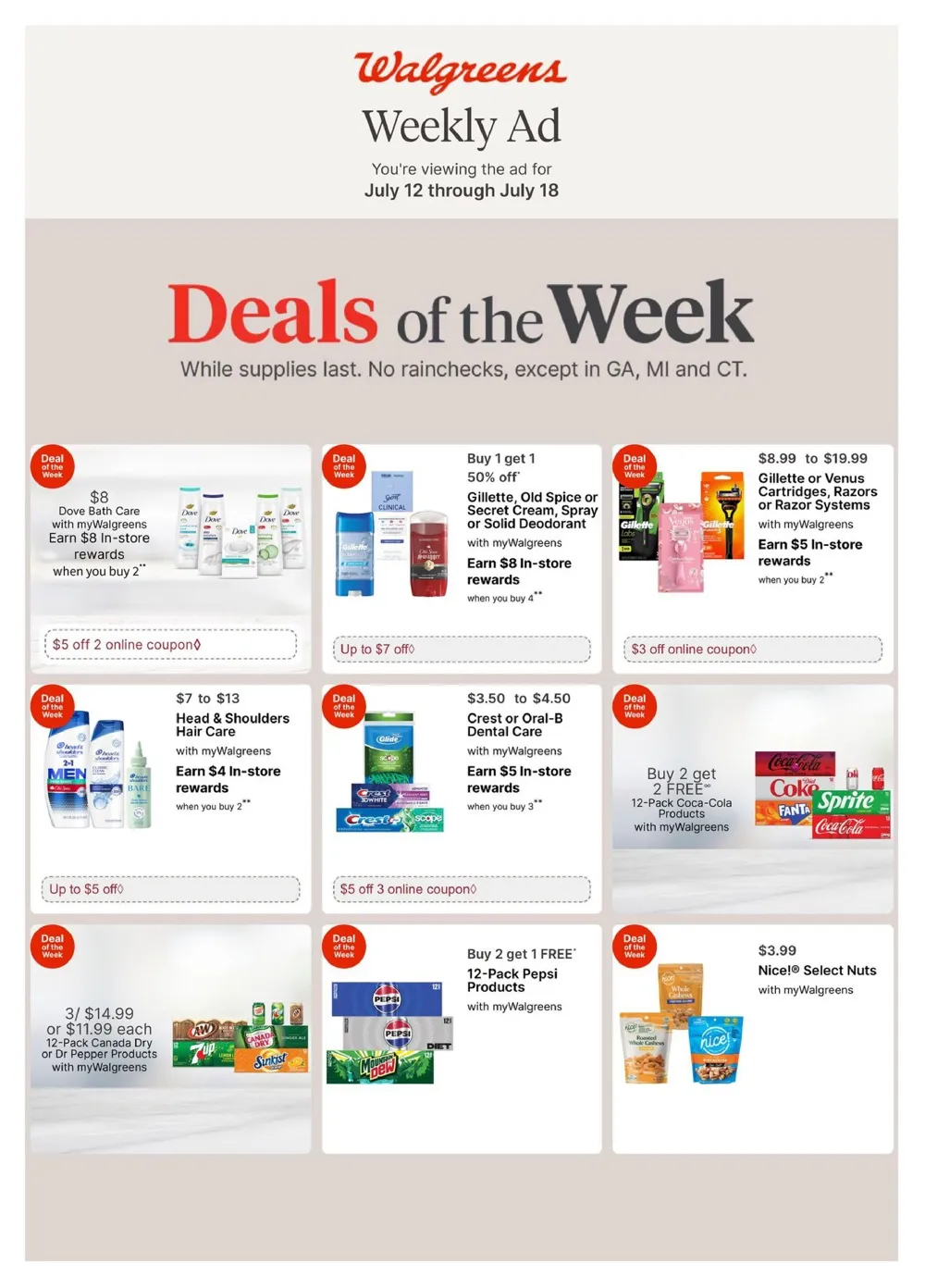 Walgreens Weekly Ad July 26 - August 1, 2026 - Image 1 July 12 - 18