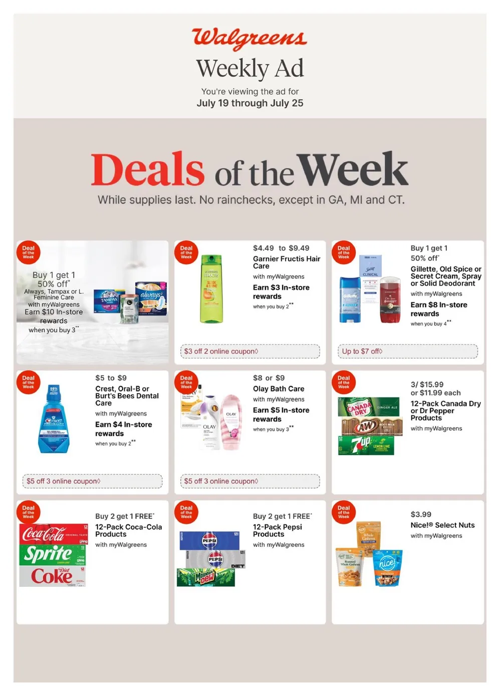 Walgreens Weekly Ad July 26 - August 1, 2026 - Image 1 July 19 - 25