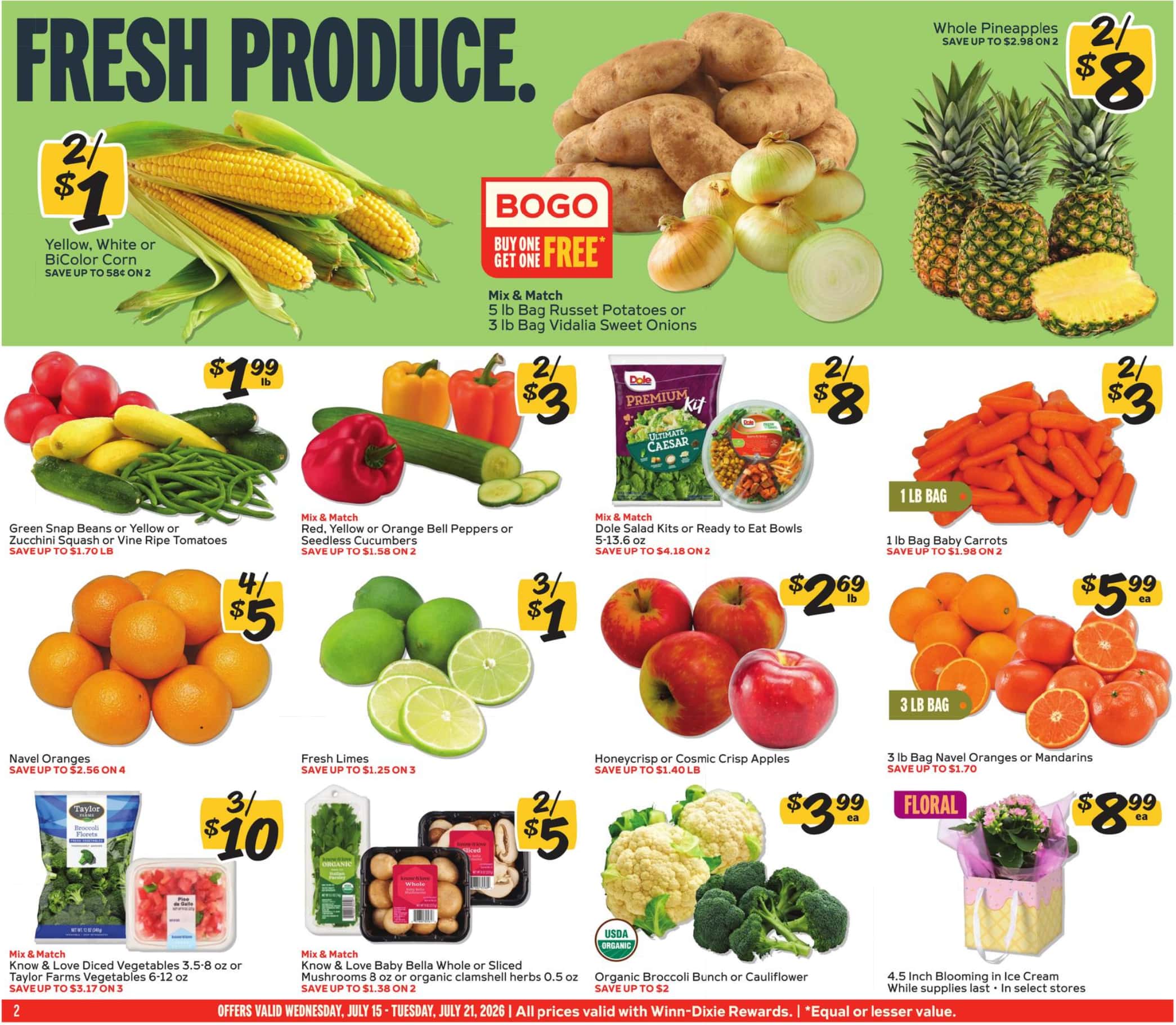 Winn Dixie Weekly Ad Deals July 15 - 21, 2026 - Image 2 July 15 - 21