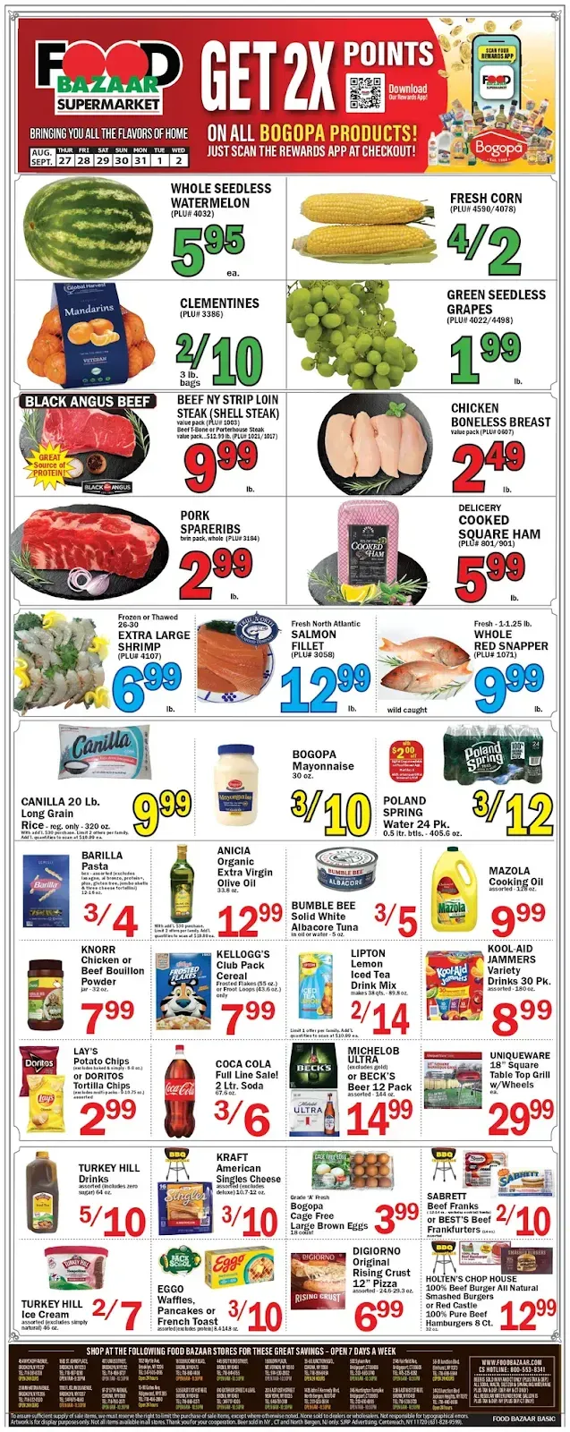 Food Bazaar Weekly Ad August 27 – September 2, 2026