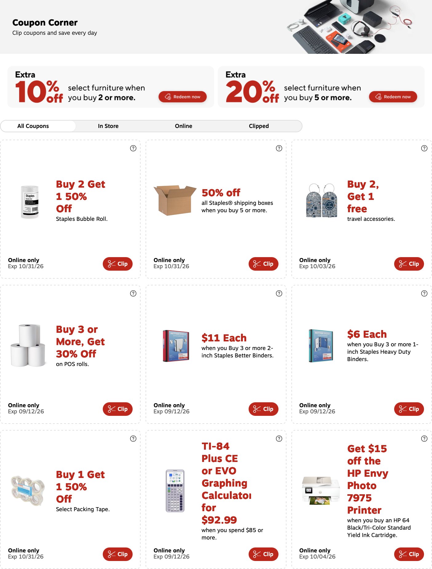 Staples Weekly Ad August 23 – 29, 2026 - Page 2