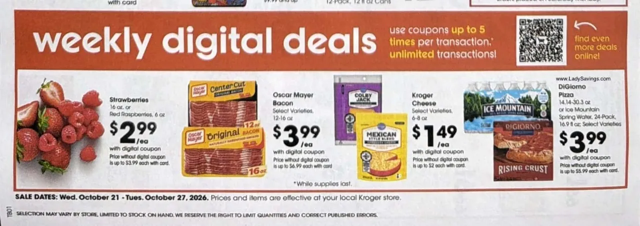 Kroger Weekly Ad Deals October 21 - 27, 2026 - Image 2 Oct 21 - 27