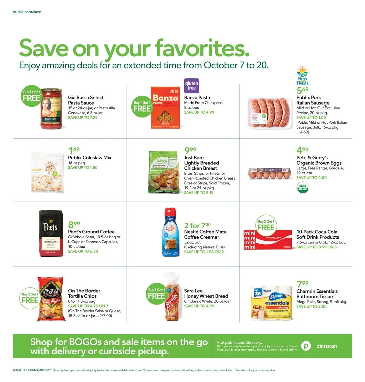 Publix Weekly Ad Deals October 21 - 27, 2026 - Image 1 October 14 - 20